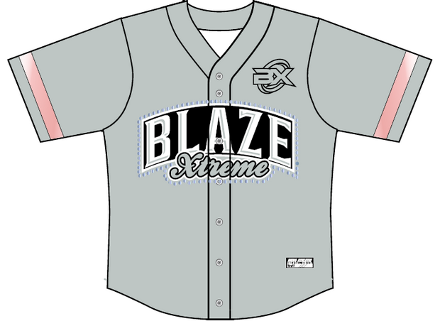 Blaze Xtreme - Full Button Baseball Jersey