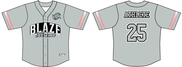 Blaze Xtreme - Full Button Baseball Jersey