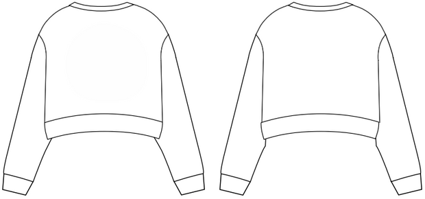 Omega Crop Sweatshirt | Arch & Bridge Font