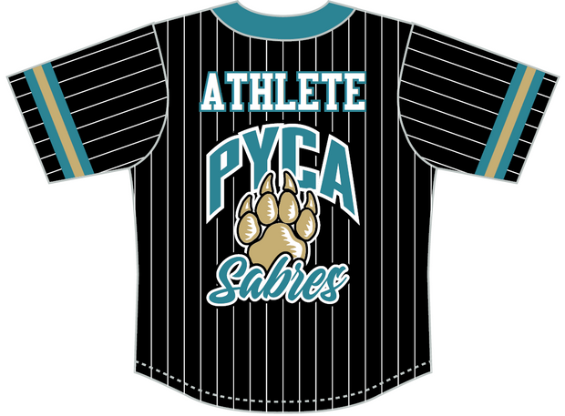 PYCA - Full Button Baseball Jersey