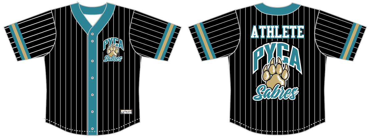 PYCA - Full Button Baseball Jersey – Nuvo Athletic