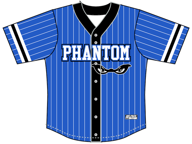 Phantom - Full Button Baseball Jersey