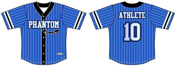 Phantom - Full Button Baseball Jersey