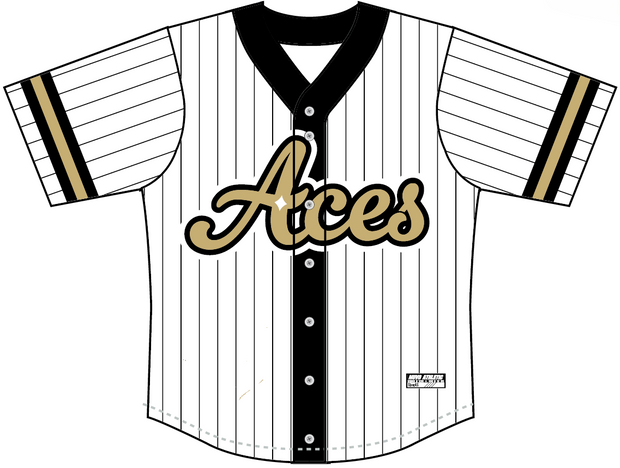 Texas Aces - Full Button Baseball Jersey |19