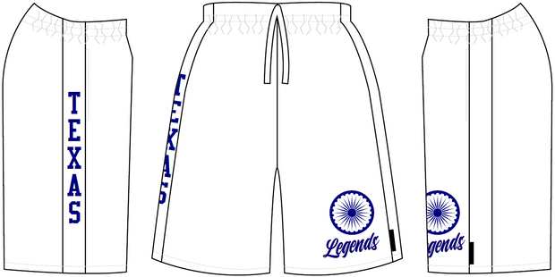 Texas Legends - Men's Athletic Shorts | WHITE