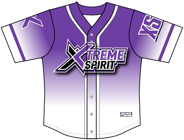 Xtreme Spirit - Full Button Baseball Jersey
