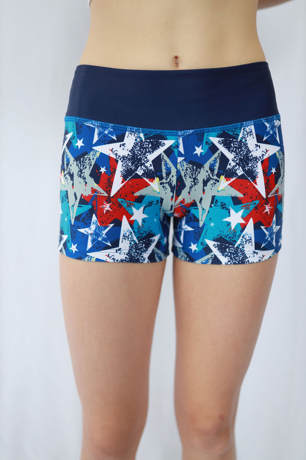USA Stars Fierce Active Shorts
