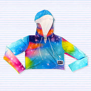 Women's Unicorn Crop Hoodie Tee