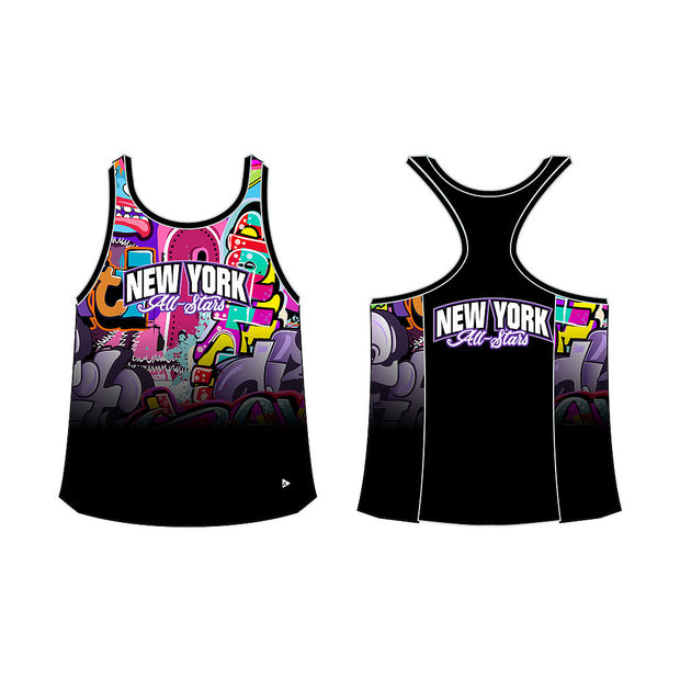New York All-Stars Graffiti Women's Loose Tank