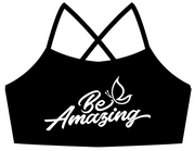 Be Amazing - Black Demi Sports Bra