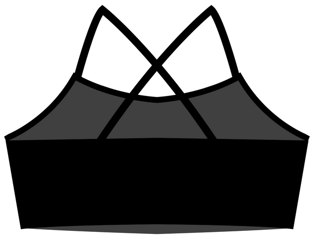 Be Amazing - Black Demi Sports Bra