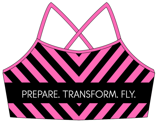 Be Amazing - Pink Demi Sports Bra