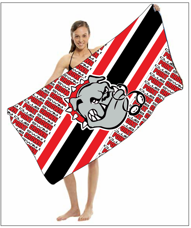 Crown Point Swim Club - Shammy Beach Towel