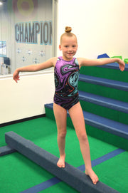 Velvet Psychedelic Craze - Practice Leotard