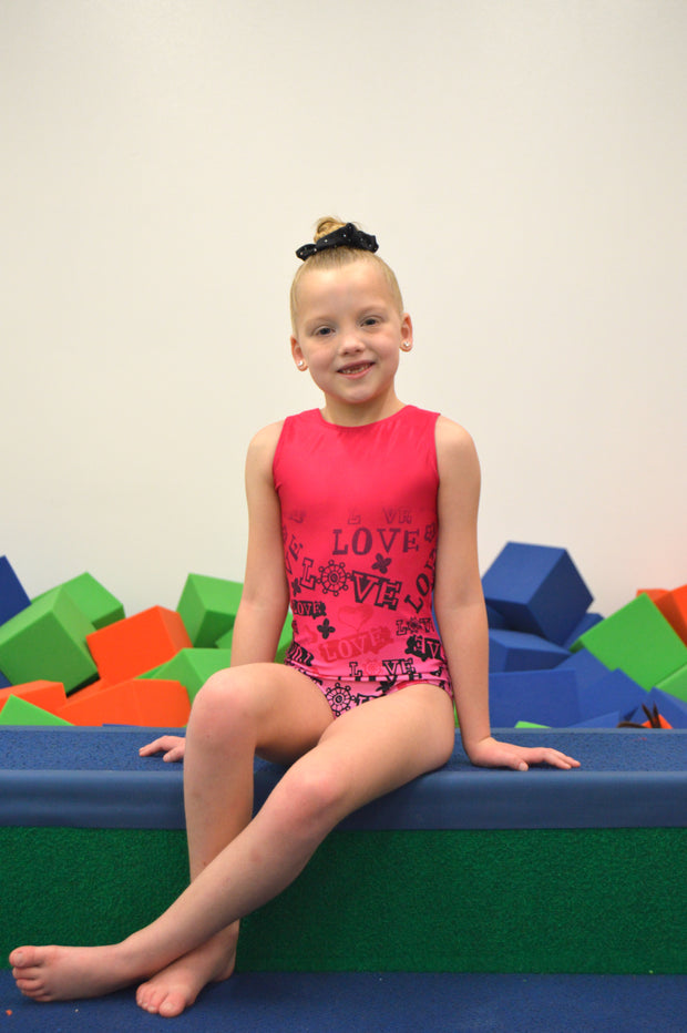 Sweet & Sassy Pink Love - Practice Leotard
