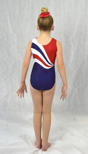 Olympic Red, White & U - Practice Leotard