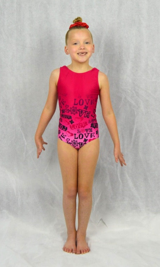 Sweet & Sassy Pink Love - Practice Leotard
