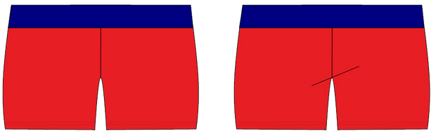 USA Red Fierce Active Shorts