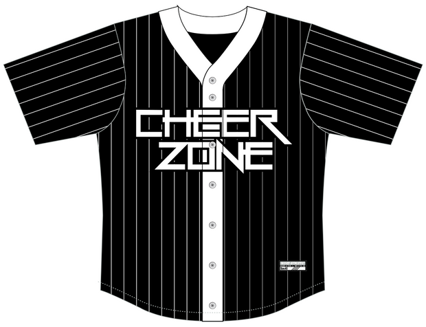 Cheer Zone - Full Button Baseball Jersey