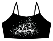 Be Amazing - Black Demi Sports Bra