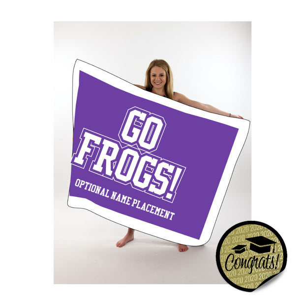 Go Frogs Large Blanket