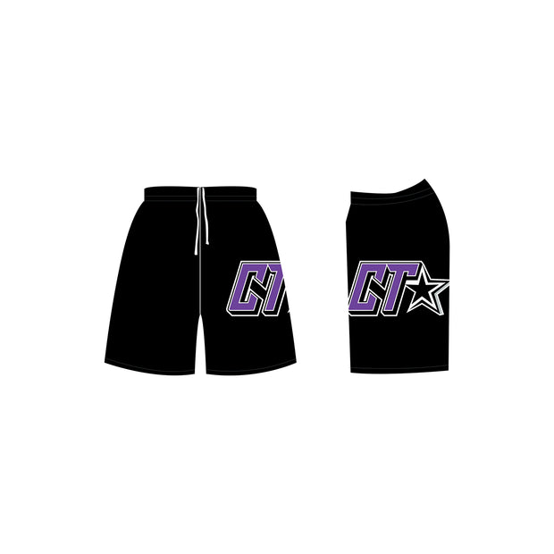 Cheer Trixx Men's Cheer Shorts in Purple