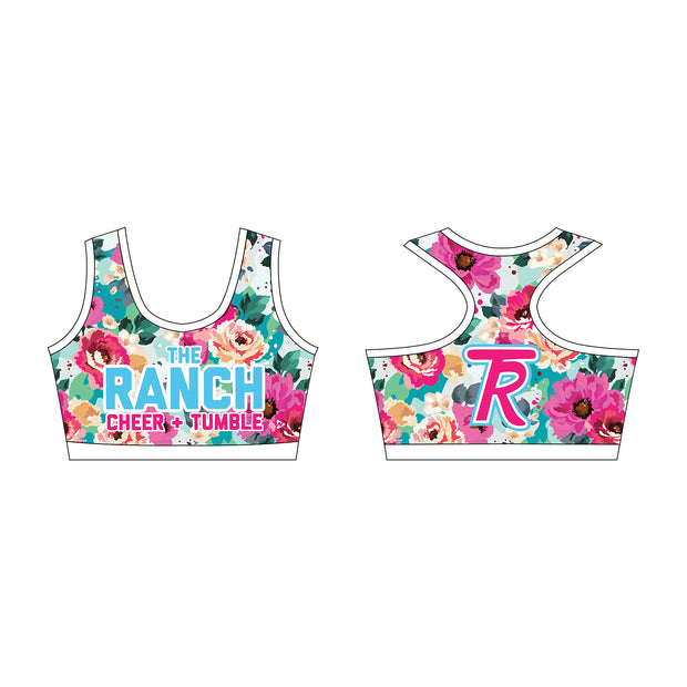The Ranch Cheer and Tumble Floral Kourtney Sports Bra