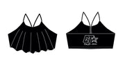 Cheer Trixx Athletics Ruffle Swim Top