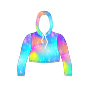 Women's Unicorn Crop Hoodie Tee